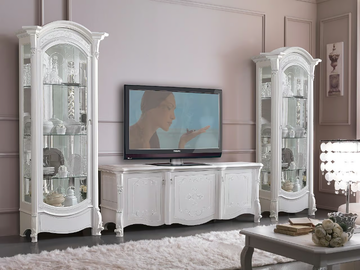 PRESTIGE - Low wooden TV cabinet by CASA +39 - view 3